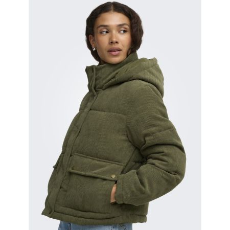 ONLZAHARA CORDUROY PUFFER CC O 206830 Burnt Ol