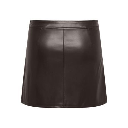 ONLNELI HW FAUX LEATHER SKIRT 244915 Chocolat