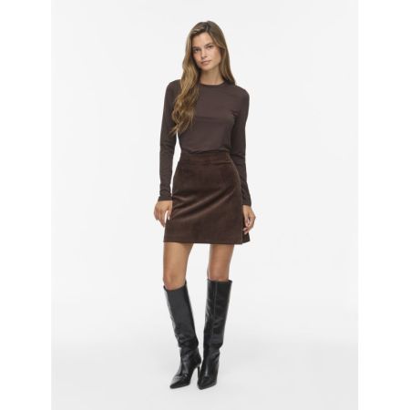 VICOURDIE HW SHORT SKIRT - NOO 196326 Coffee B
