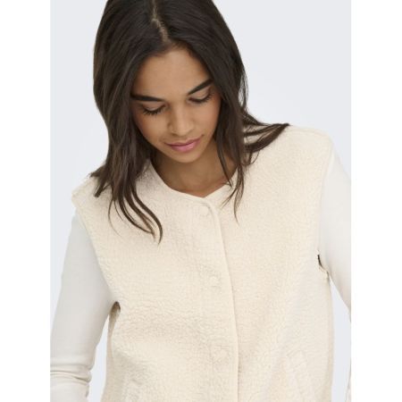 JDYSIMINA TEDDY WAISTCOAT OTW 189959 Pumice S