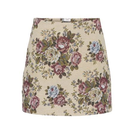 JDYFLOLA HW JACQUARD SHORT SKI 236295001 Crème