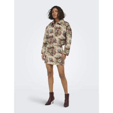JDYFLOLA HW JACQUARD SHORT SKI 236295001 Crème