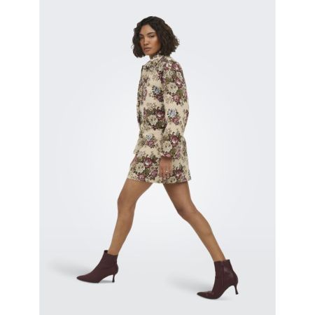 JDYFLOLA HW JACQUARD SHORT SKI 236295001 Crème