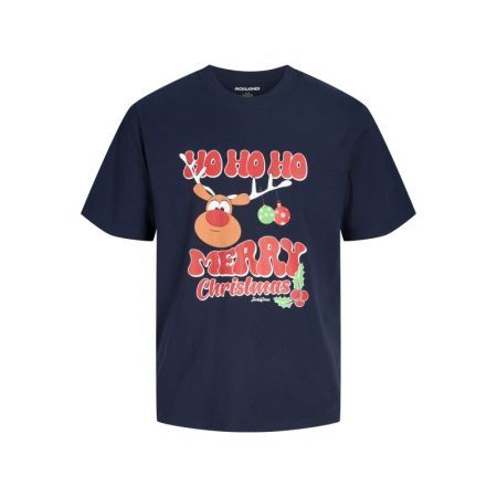 JJXMAS FUN TEE SS CREW NECK JN 175876 Navy Bla
