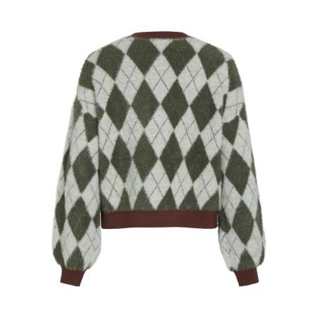 VITJEBBI O-NECK LS JAQUARD KNI 253562001 Fores