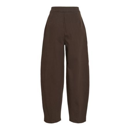 VICHIA HW BARREL JEANS 196326 Coffee B
