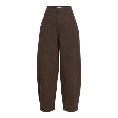 VICHIA HW BARREL JEANS 196326 Coffee B