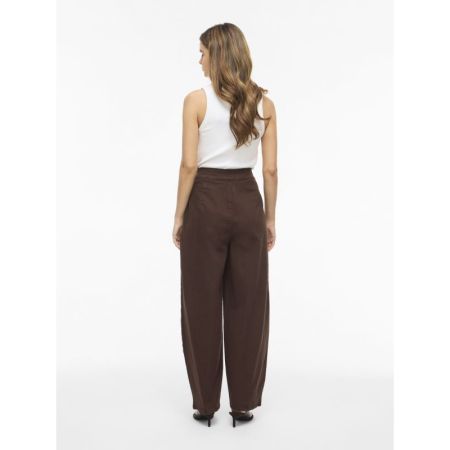 VICHIA HW BARREL JEANS 196326 Coffee B