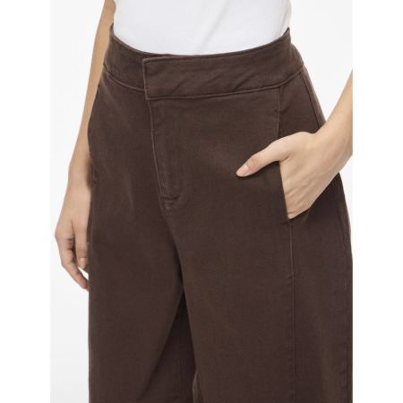 VICHIA HW BARREL JEANS 196326 Coffee B