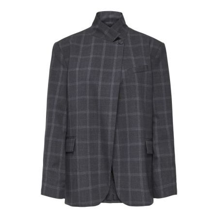 JDYVALERIE HIGH NECK CHECK BLA 179074001 Dark