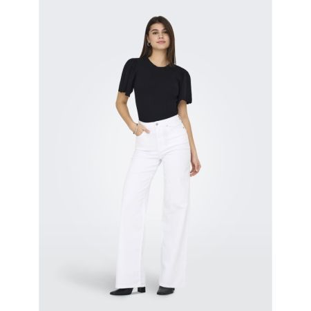 ONLMADISON BLUSH HW WIDE DNM C 177991 White