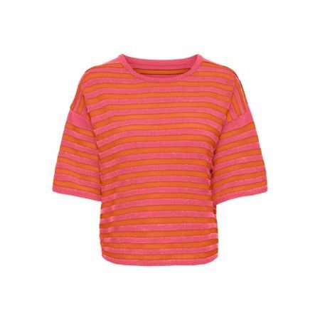 ONLOLIVIA SS LOOSE O-NECK CC K 296198008 Coral
