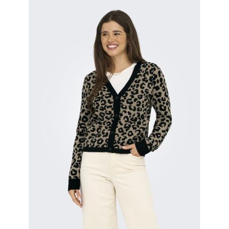 ONLLEO LS V-NECK CARDIGAN KNT BLACK