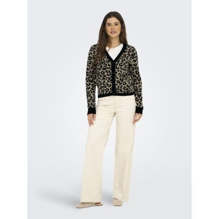 ONLLEO LS V-NECK CARDIGAN KNT BLACK