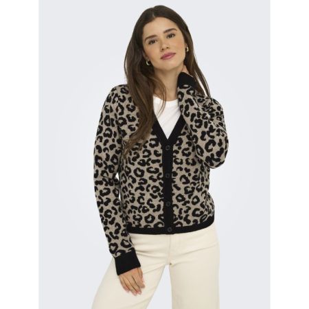 ONLLEO LS V-NECK CARDIGAN KNT BLACK