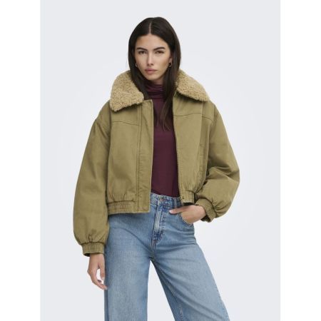 ONLLYNN OVERSIZED BOMBER JACKE 192598 Coffee L