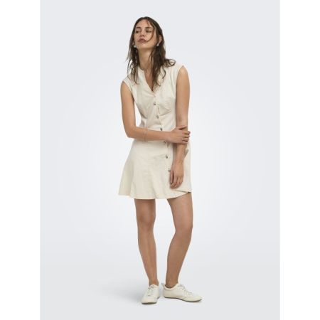 ONLFILUCA SL SHORT DRESS AKM 234755 Ecru